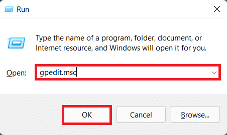 Run dialog box. How to Disable Online Search from Start Menu in Windows 11
