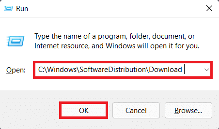 Run dialog box. How to fix Updates Failed Install Error 0x800f0988 in Windows 11