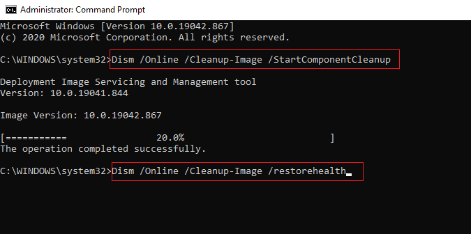 Run SFC and DISM command lines to repair system files. | How to Fix Runtime Error C++