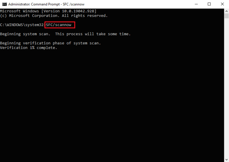 SFC Scannow. How to Fix 0x0000001A Error on Windows 10