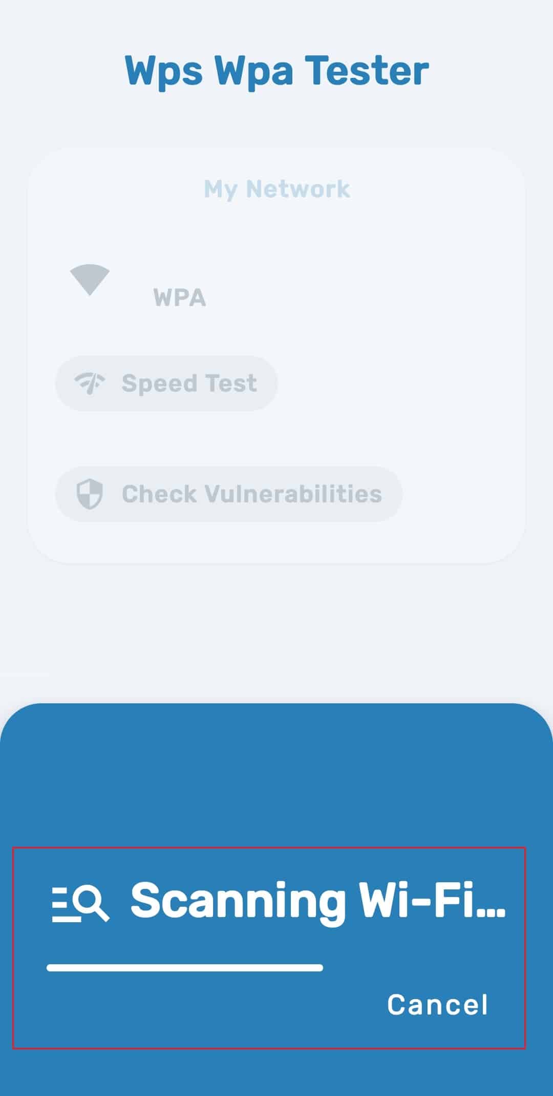 scanning networks WiFi WPS WPA Tester android app