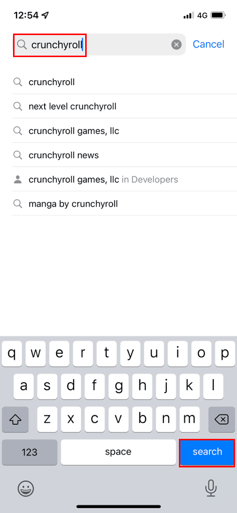 search crunchyroll
