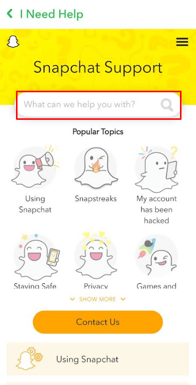 Search for the keywords Delete Account | why is your snap account permanently locked