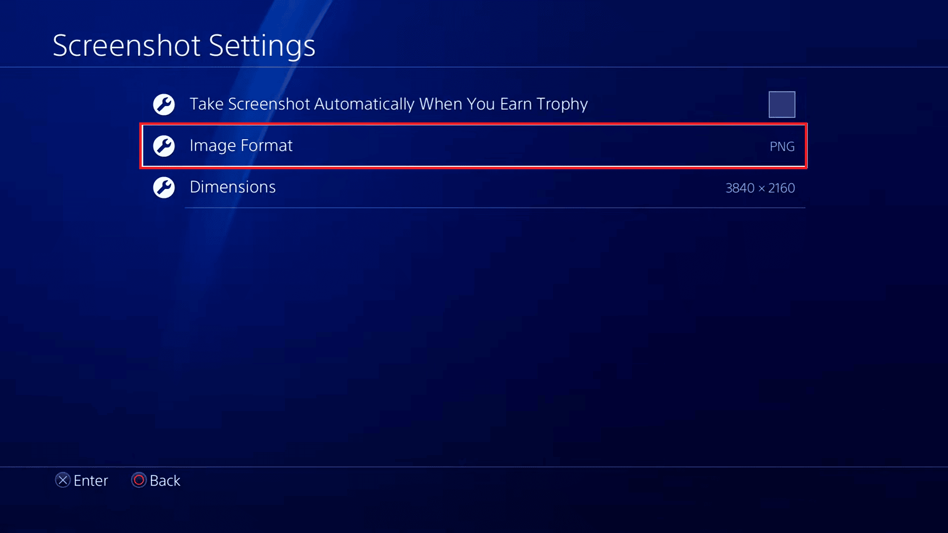 select Image Format. Fix PS4 Error CE 42555 1 Issue