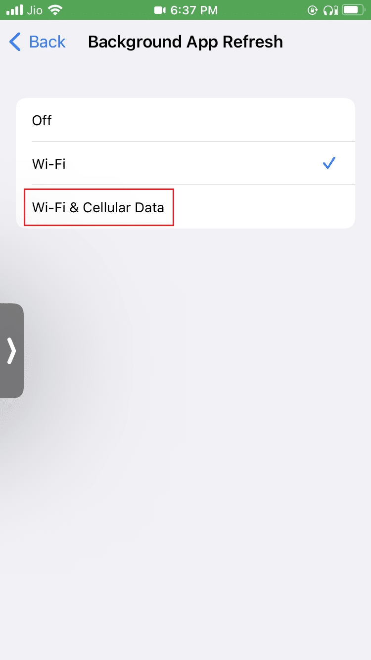 select WiFi and cellular data on iPhone. How to Cast Popcorn Time to Smart TV