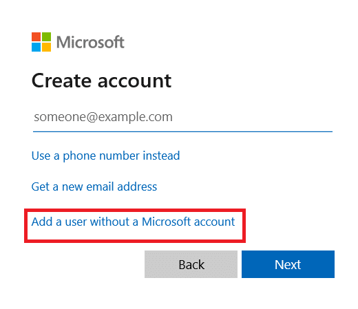 Select Add a user without Microsoft. Fix Unable to Connect to World Minecraft