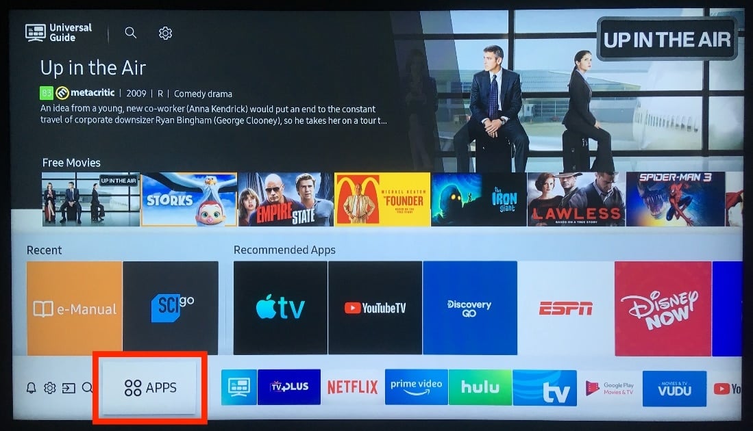 Select APPS on your screen. Fix Hulu Not Working on Smart TV
