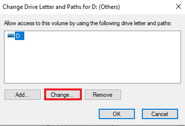 Select change. Fix The Disk Check Could Not be Performed Because Windows Cannot Access the Disk
