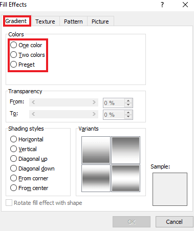 Select colors option | How to Change Background Color in Microsoft Word