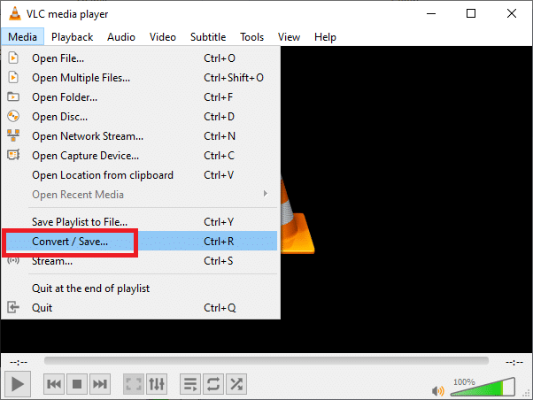 حدد تحويل/حفظ من القائمة المنسدلة. الدليل السريع لتحويل MP4 إلى Mp3 من خلال Windows Media Player