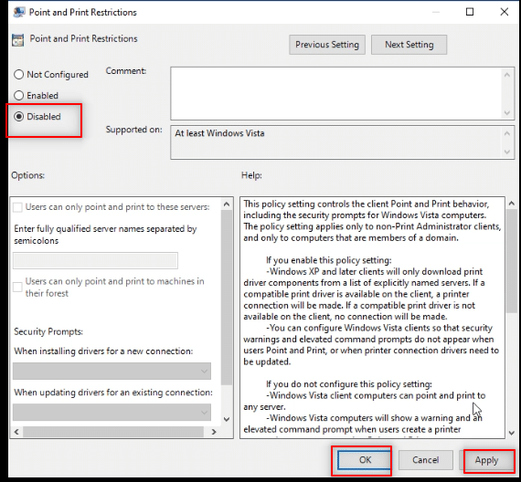 Select Disabled in the window and click on Apply and then on OK. How to Install Software Without Admin Rights