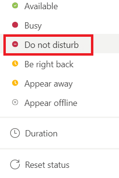 Select Do not disturb from the drop-down list. How to Stop Microsoft teams from Popping Up