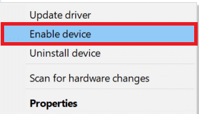 select driver in device manager and click on enable device