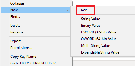 Select key
