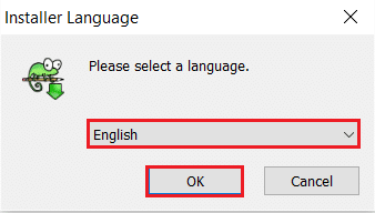 select language and click OK. How to install plugin Notepad++