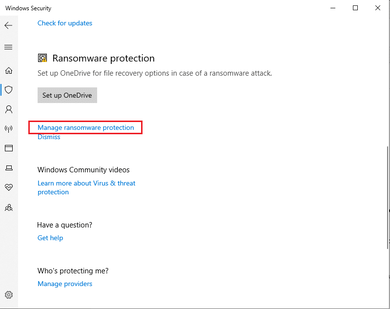 Select Manage ransomware protection. Fix Dota 2 Disk Write Error