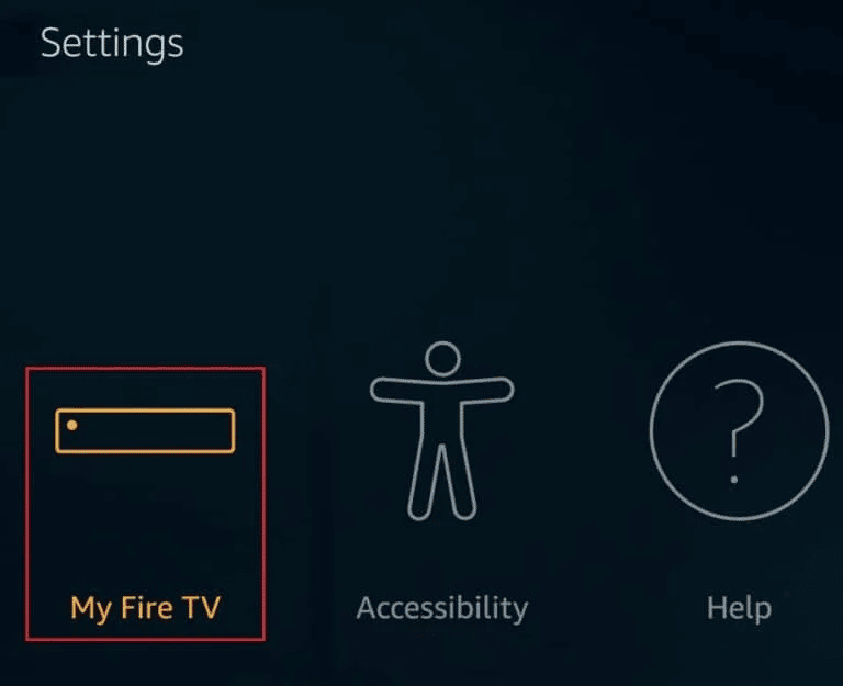  Select My Fire TV. Fix Fire TV Unable to Connect to Server at this Time