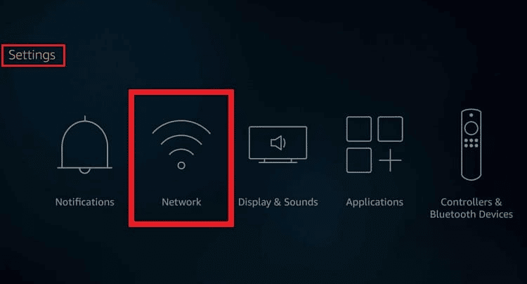 Select Network setting