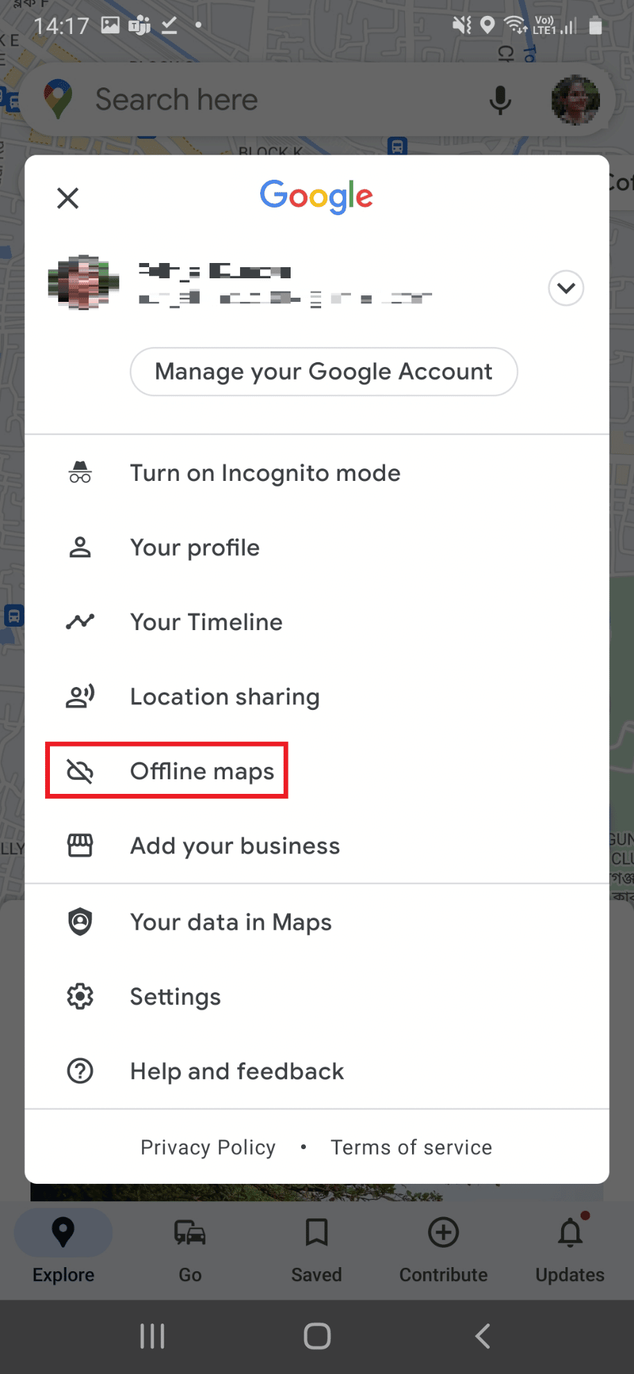 select Offline Maps