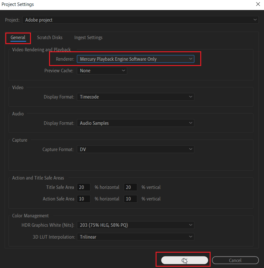 select rederer to software only mode and click ok. How Do I Fix Accelerated Renderer Error