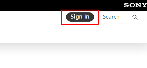 Select Sign-In located at the top-right corner of your screen.