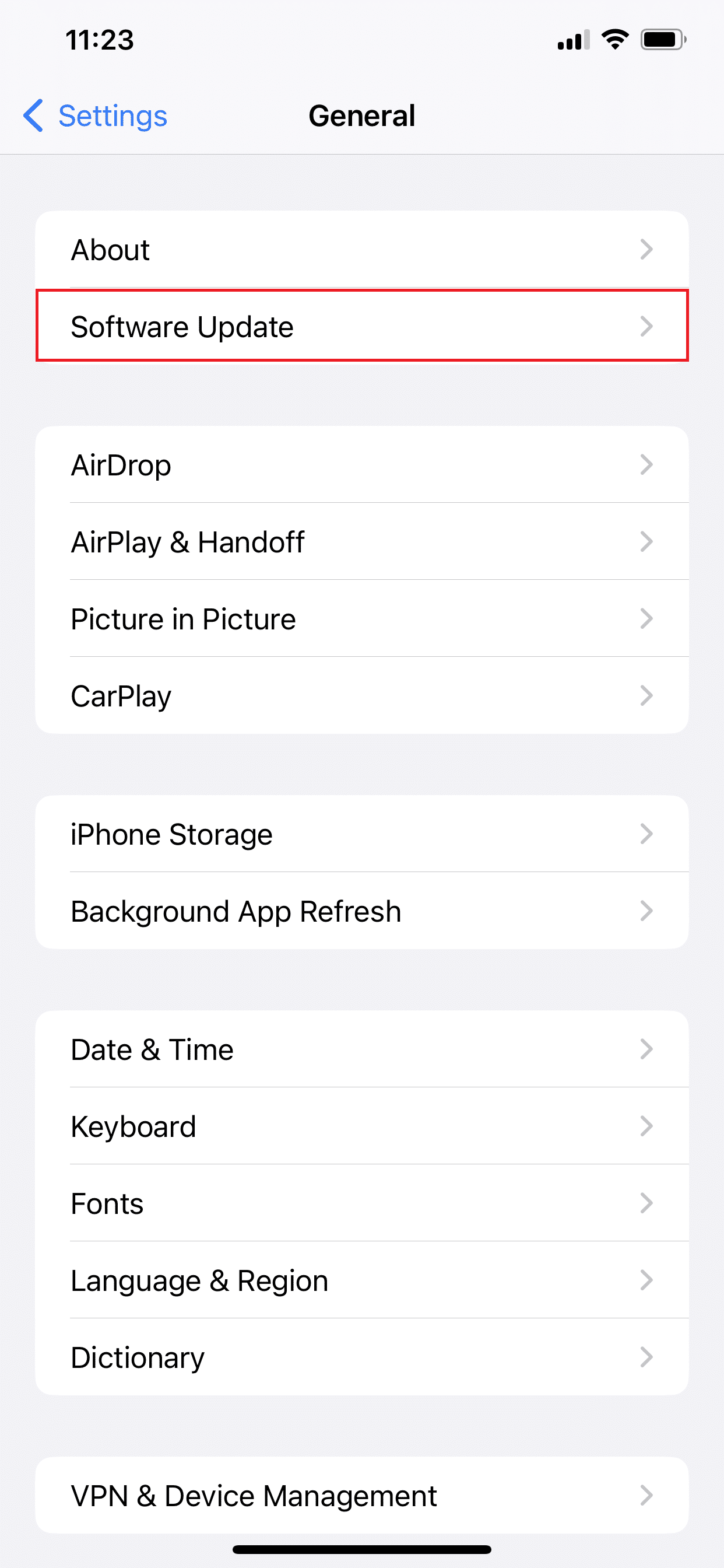 Select Software Update. Top 7 Fixes for Background App Refresh Not Working on iPhone
