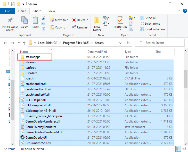 select steamapps folder from Steam folder. Fix Steam Keeps Crashing