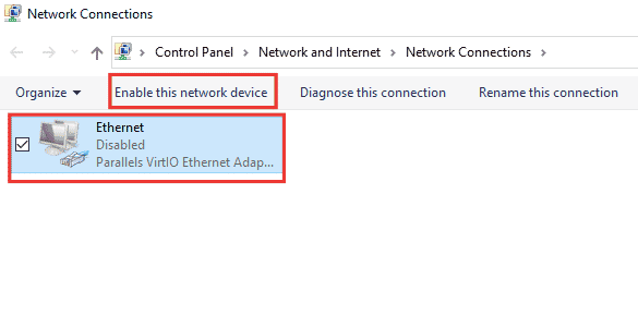 select the connected network and click on enable this network device. Fix Nvidia User Account Locked