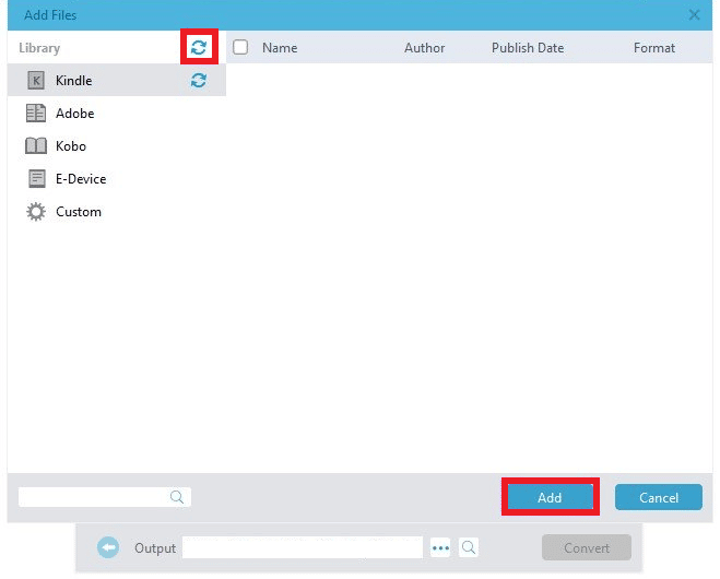 Select the file and click on Add