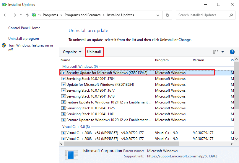Select the KB3114409 update and click on the Uninstall button. Fix Outlook only Opens in Safe Mode on Windows 10