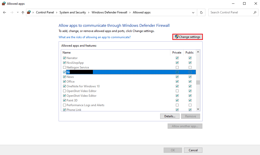 Select the Nexus Mod Manager app and click on the Change settings button. Fix Nexus Mod Manager Not Updating on Windows 10