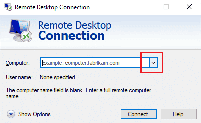 Select the PC username and click on the Delete option. Fix Remote Desktop Cannot Connect to the Remote Computer
