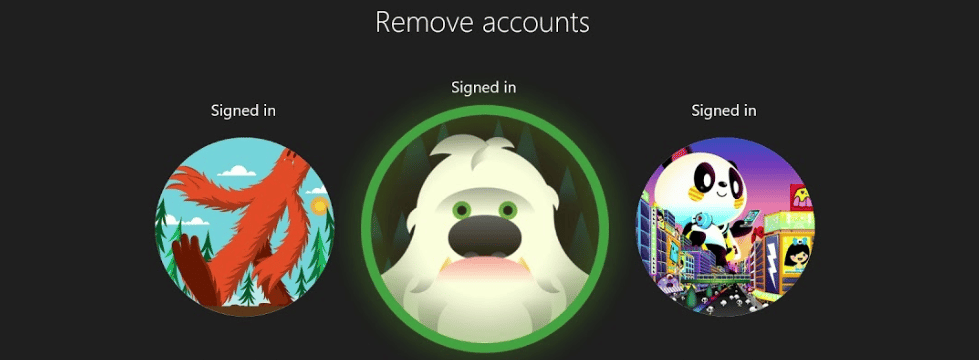 Select the profile you want to delete and choose the Remove option | How can you delete your Xbox account