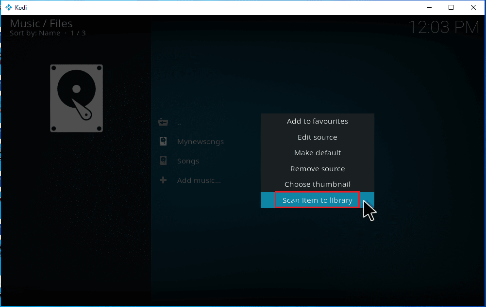 Select the Scan item to Library option. How to Download Music to Kodi