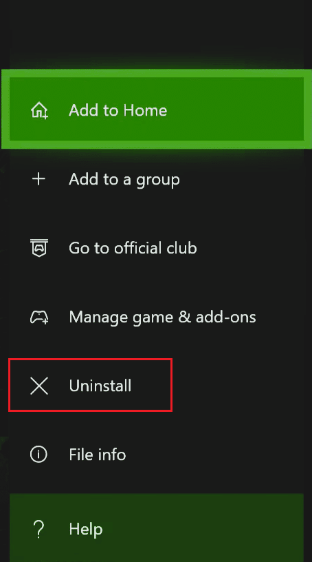 select uninstall option. Fix Roblox Error Code 103 on Xbox One