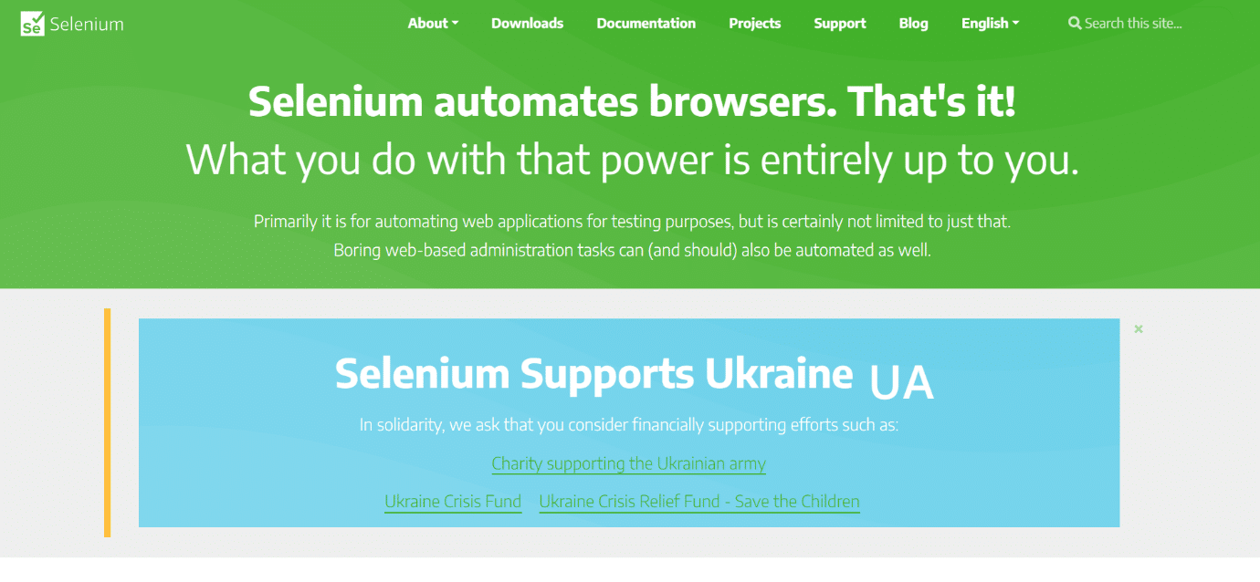 Selenium. Top 34 Best Web Testing Tool