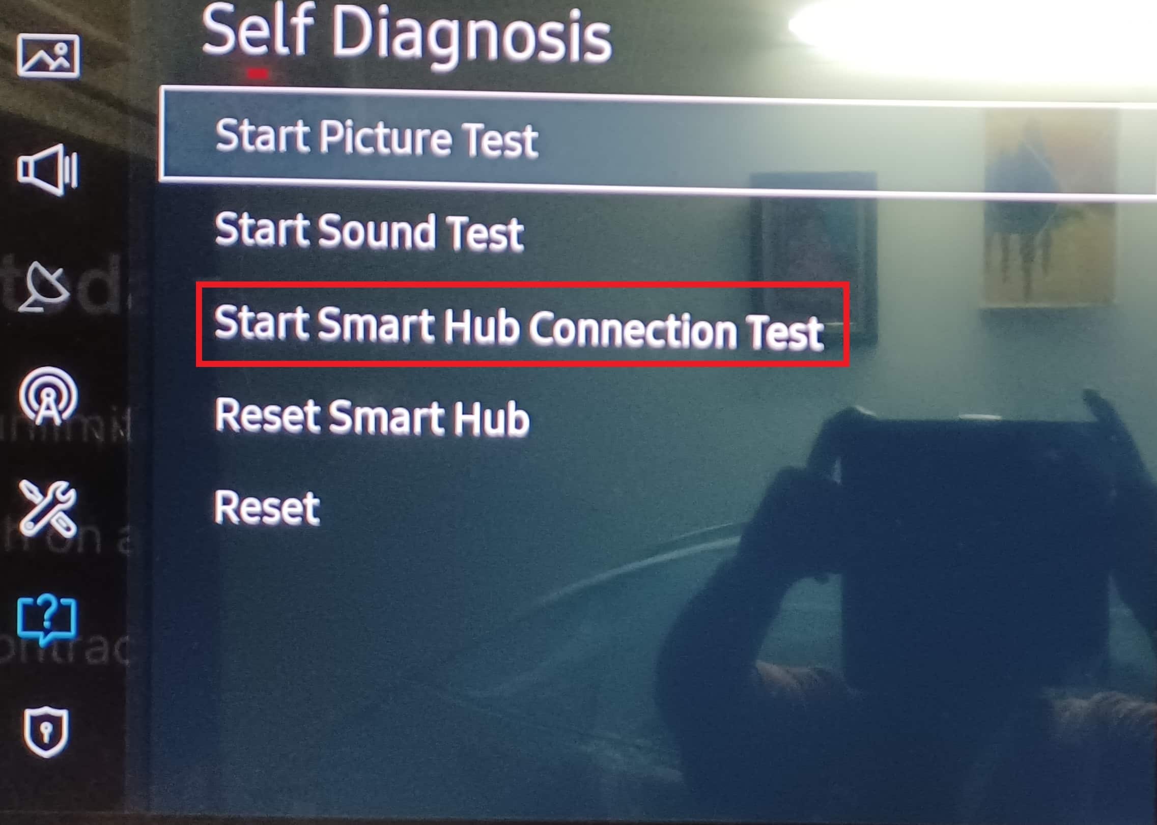 start smart hub connection test