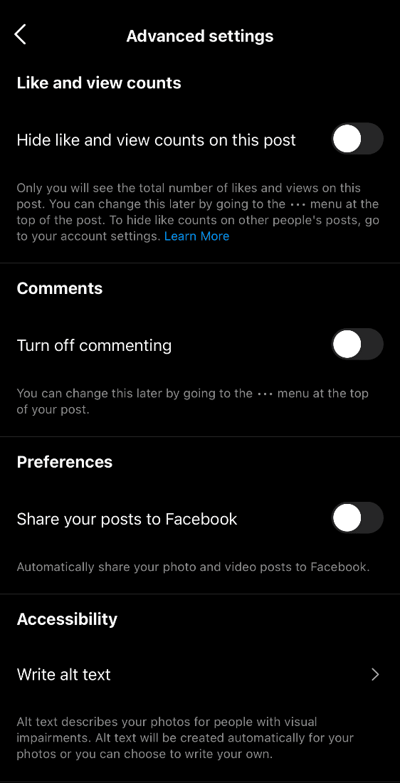 Set advanced settings. How to See Liked Reels on Instagram
