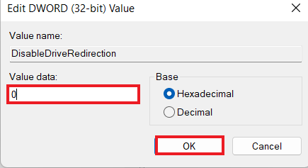 Set its Value to 0 and select OK. Fix Unable to Copy and Paste to Remote Desktop Session