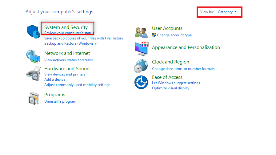 Set View by as Category. Select the System and Security option. How to Install Software Without Admin Rights