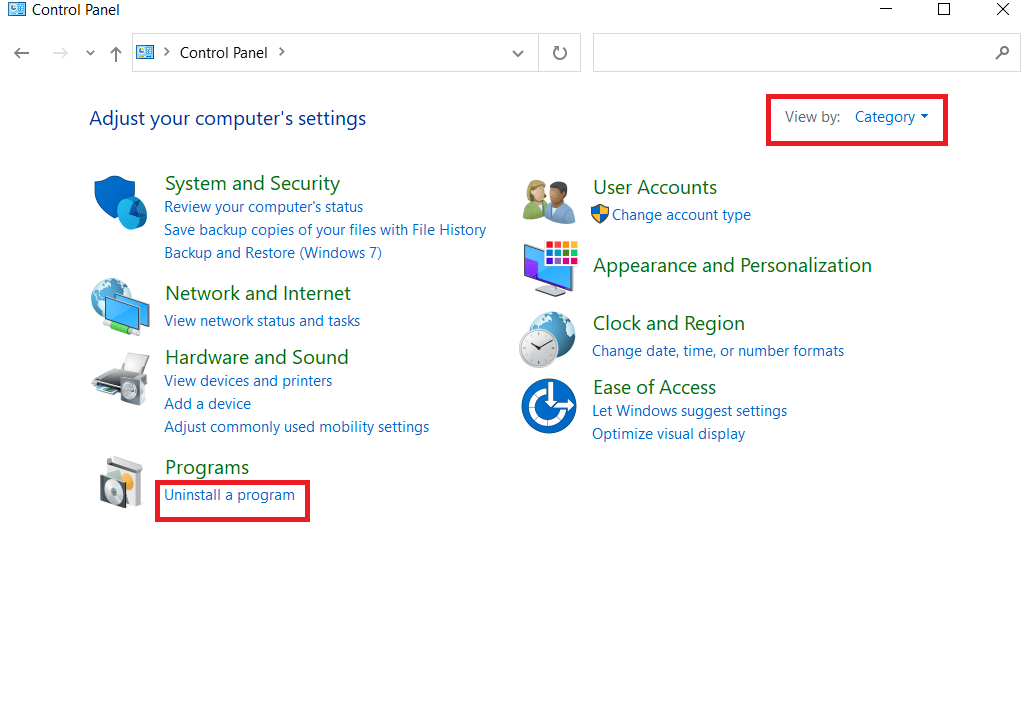 click on Uninstall a program under the program. Fix Error Applying Transforms in Windows 10