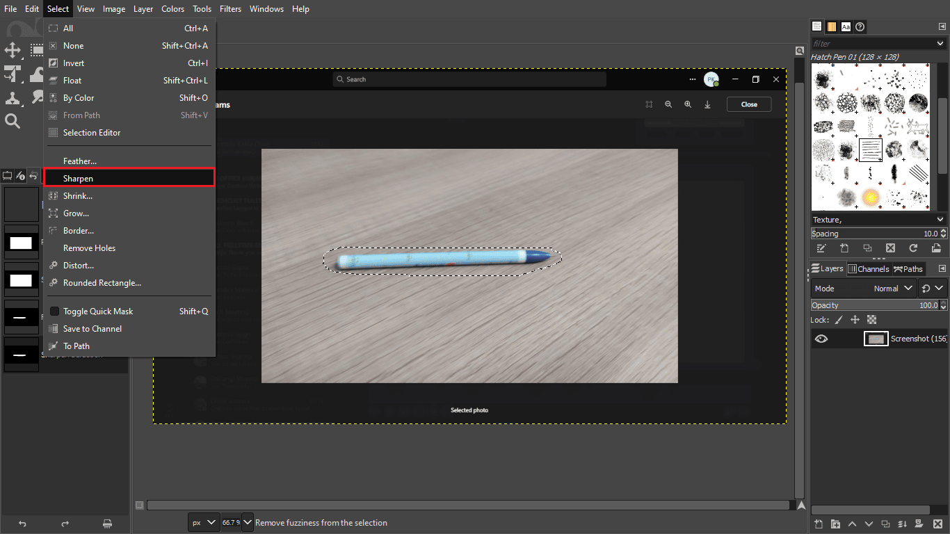 Sharpen tool on GIMP. How to Make a Blurry Picture Clear Photoshop for Free