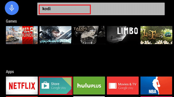 sign in to your Google Account and search for Kodi in the Search Bar. How to Install Kodi on Smart TV