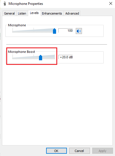 Slide Microphone Boost to right. How to Fix Microphone Too Quiet on Windows 10