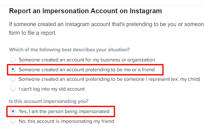 Someone created an account pretending to be me or a friend | How to Get Someones Instagram Taken Down