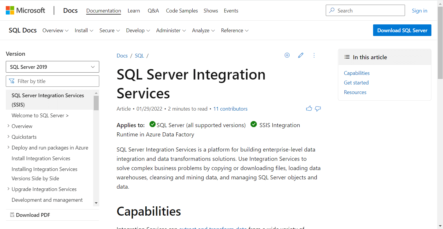 SQL Server Integration Services. 28 Best ETL Tools list