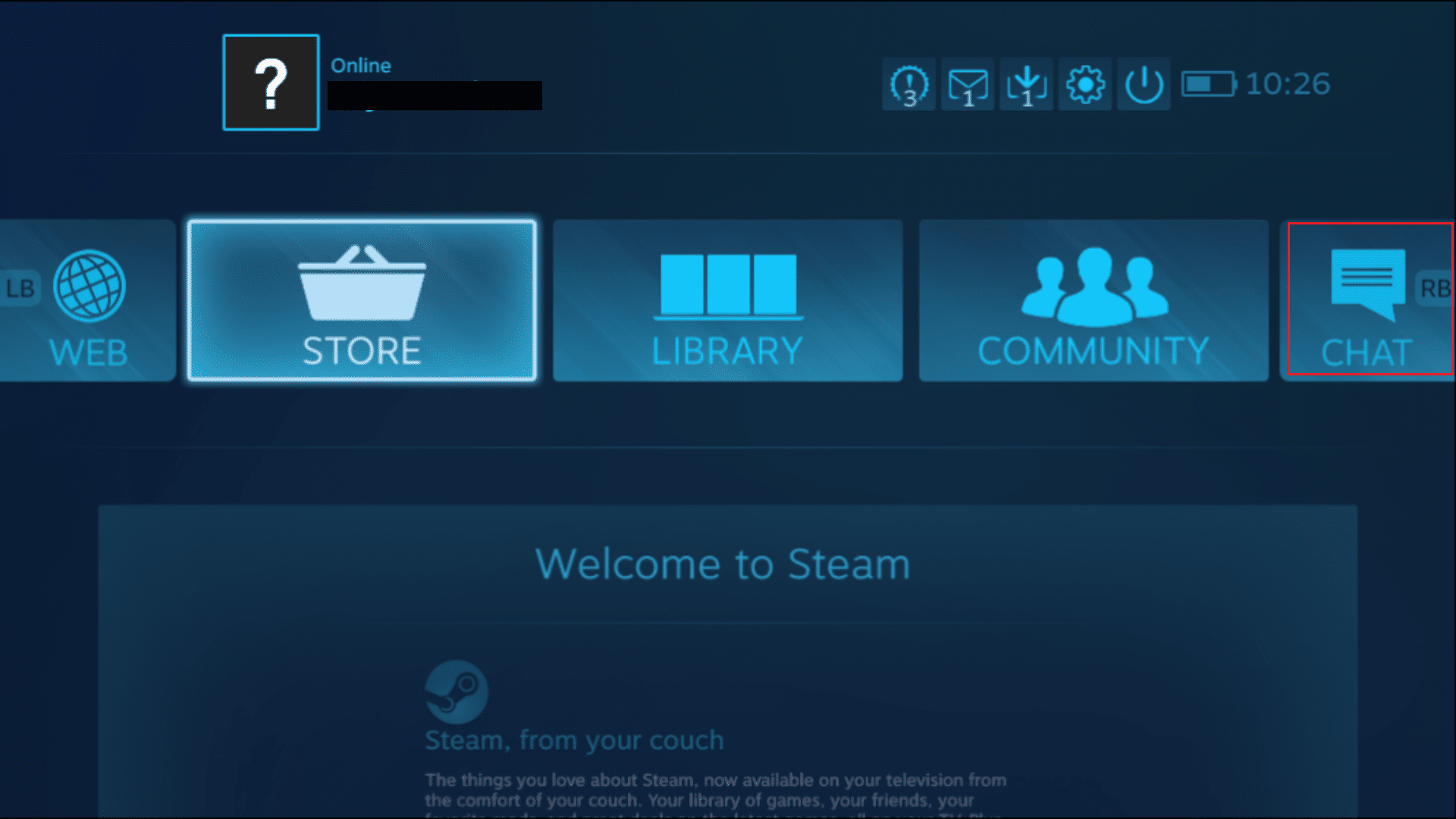 steam big picture mode