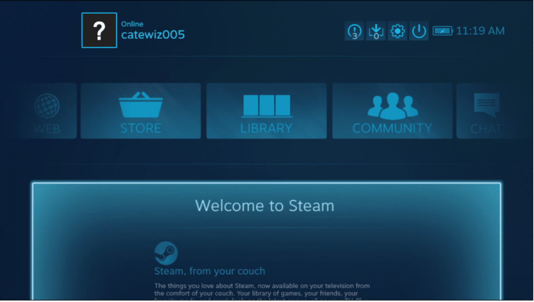  Steam in fullscreen mode. How to Play Steam Games from Kodi