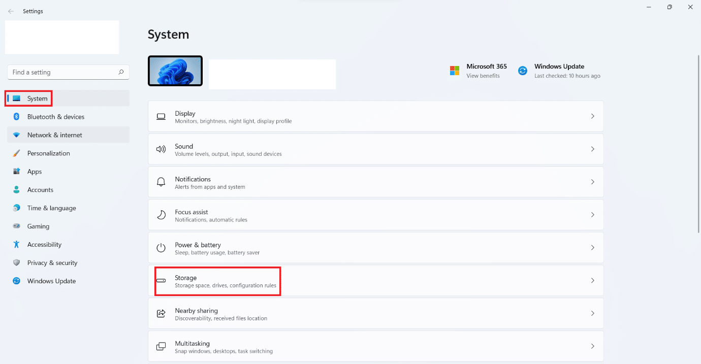 Storage option in the System tab in Settings. Fix Unable to Connect to EA Servers
