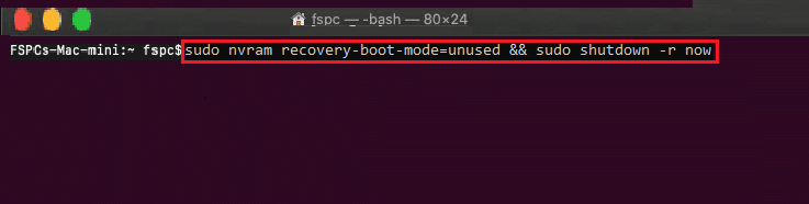 sudo nvram recovery boot mode unused sudo shutdown r now command. Fix Virtualbox Unable to Insert Virtual Optical Disk
